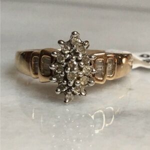10kt Rose gold diamond ring Engagement Ring